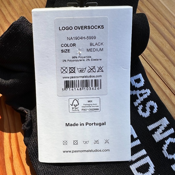 Pas Normal Studios Logo Pre-Cut Cycling Oversocks PNS - Picture 8 of 8
